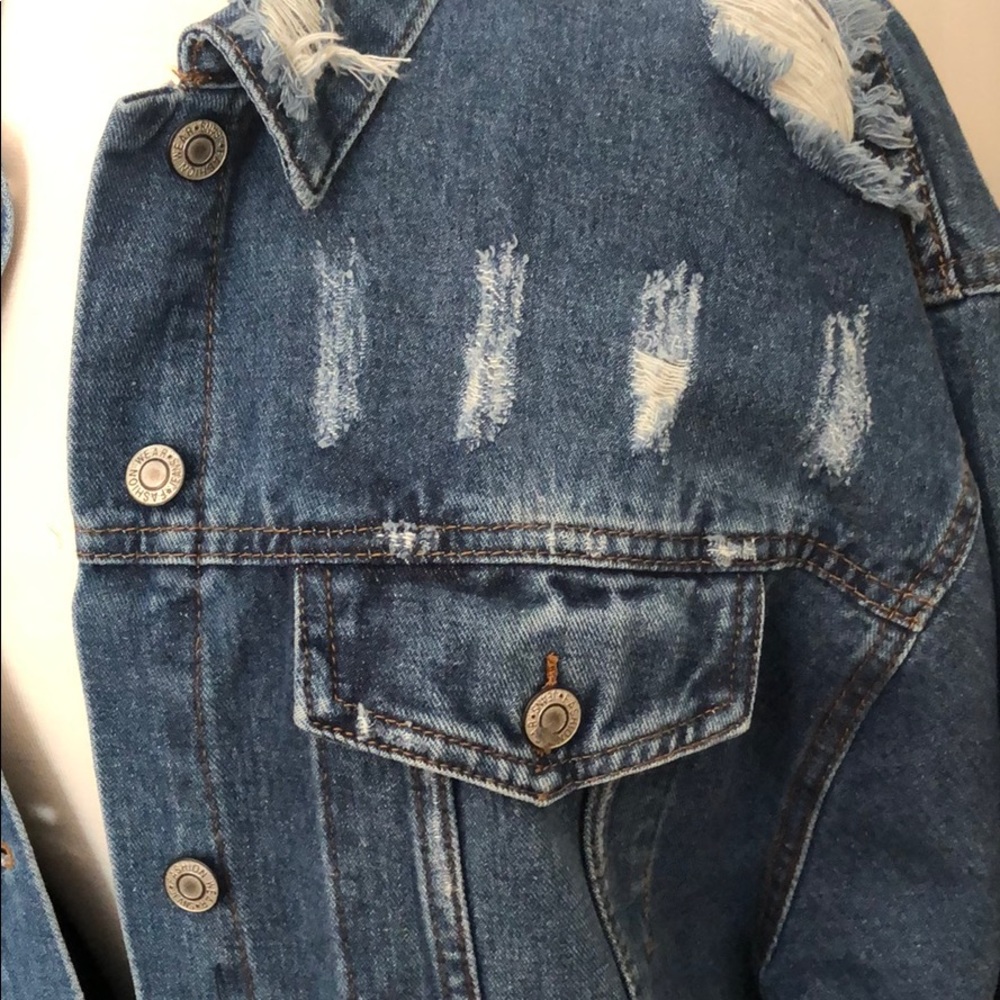 Oversized denim Jacket from Carly Jean Co.